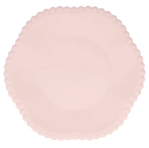 Meri Meri Pink Dot Edged Flower Dinner Plates