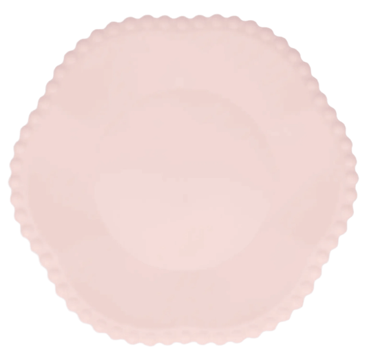Meri Meri Pink Dot Edged Flower Dinner Plates