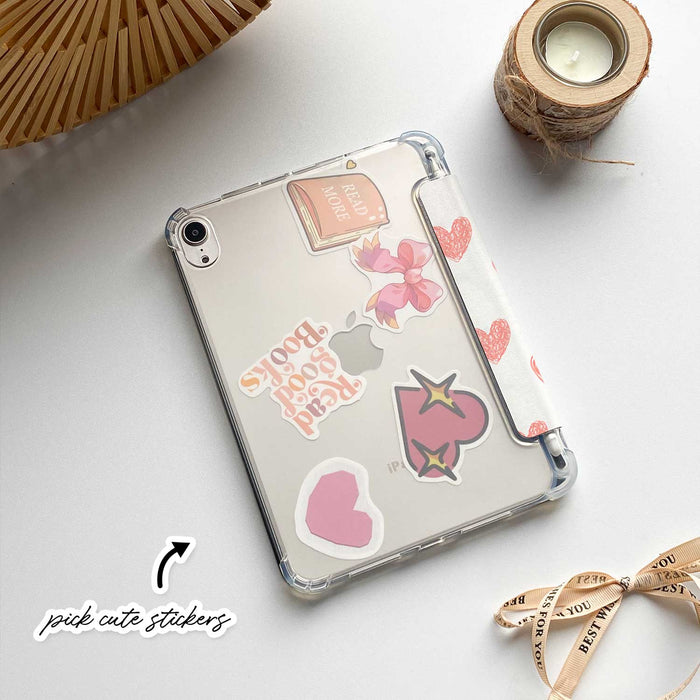 Pink Hearts iPad Case
