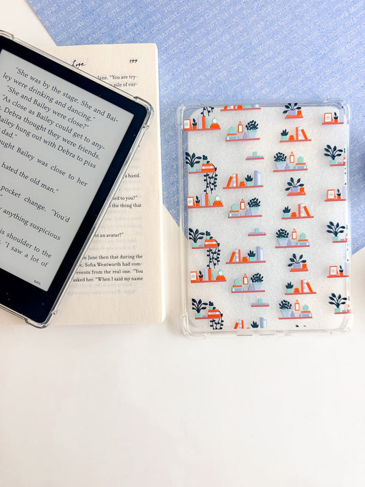 Plants and Bookshelves E Reader Case