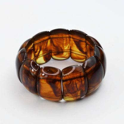 Treasure Jewels Inc. Brown Polished Gem Bracelet