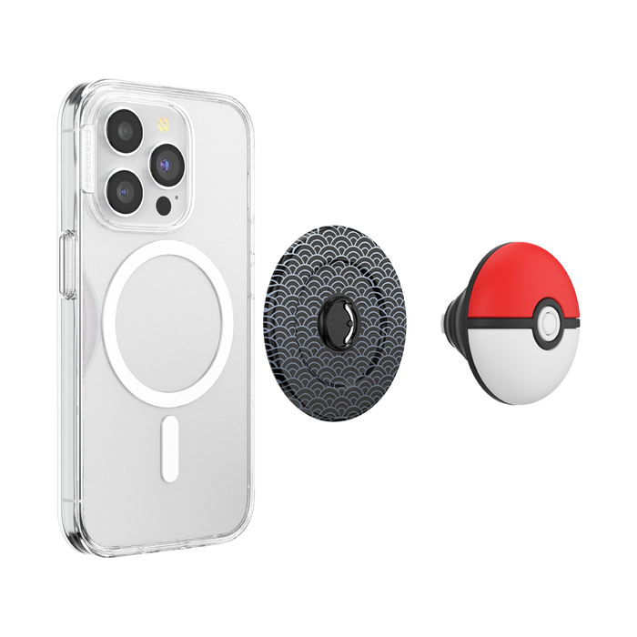 PopSockets Pokemon - Puffy Poké Ball Seigaiha Phone Grip MagSafe