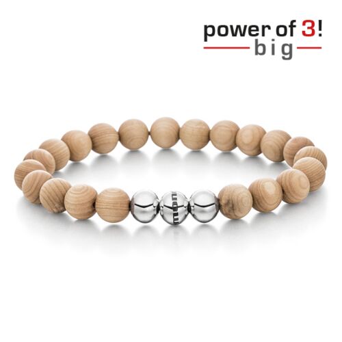 Power of 3! big Armband „Innere Wärme“, Ahornholz
