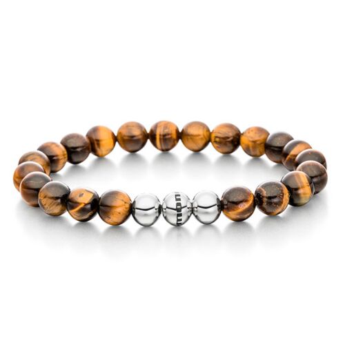 Power of 3! big Perlenarmband „Konzentration“, Tigerauge
