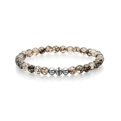 Power of 3! Perlenarmband, "freier Geist", Chalcedon