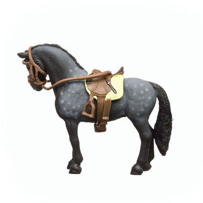 Pura Raza Española Mare with saddle and bridle