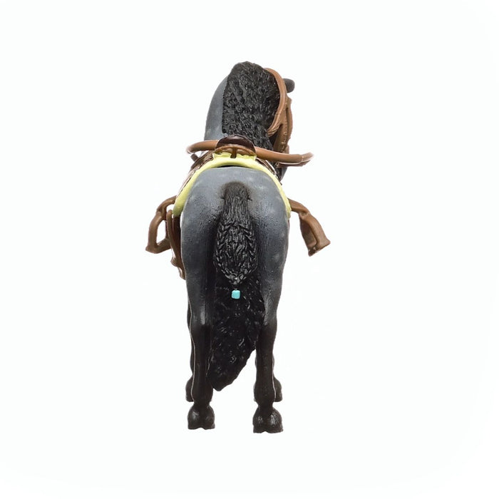Pura Raza Española Mare with saddle and bridle