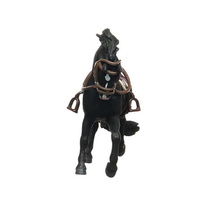 Pura Raza Española Stallion with saddle and bridle