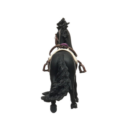 Pura Raza Española Stallion with saddle and bridle