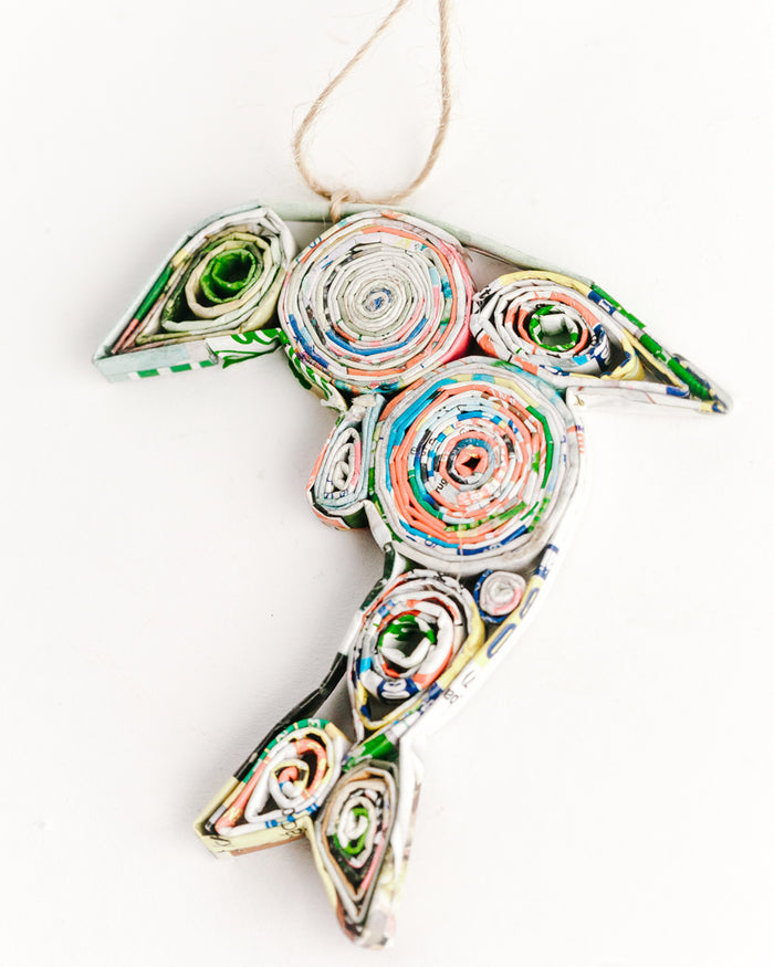 Quilled Paper Dolphin Ornament