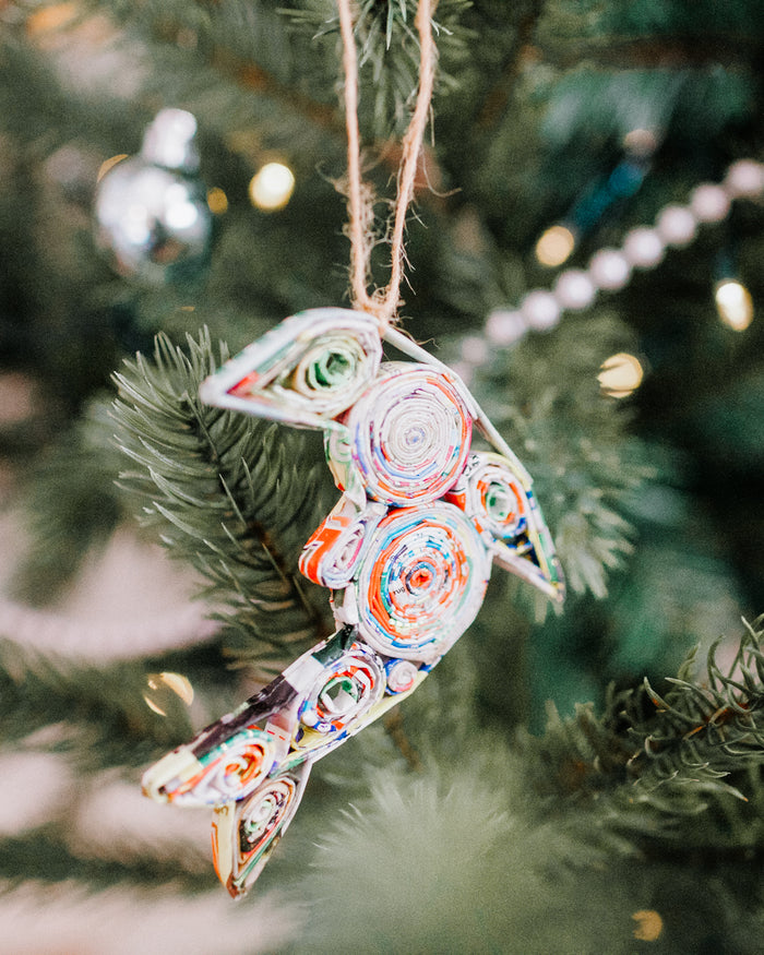 Quilled Paper Dolphin Ornament