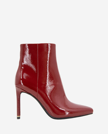 Quincy Patent Heel Ankle Bootie