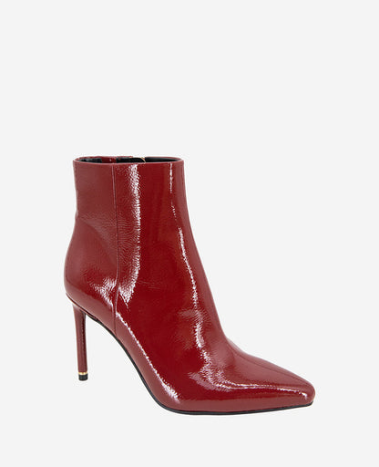 Quincy Patent Heel Ankle Bootie