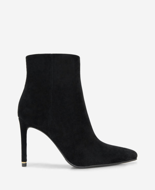 Quincy Suede Heel Ankle Bootie
