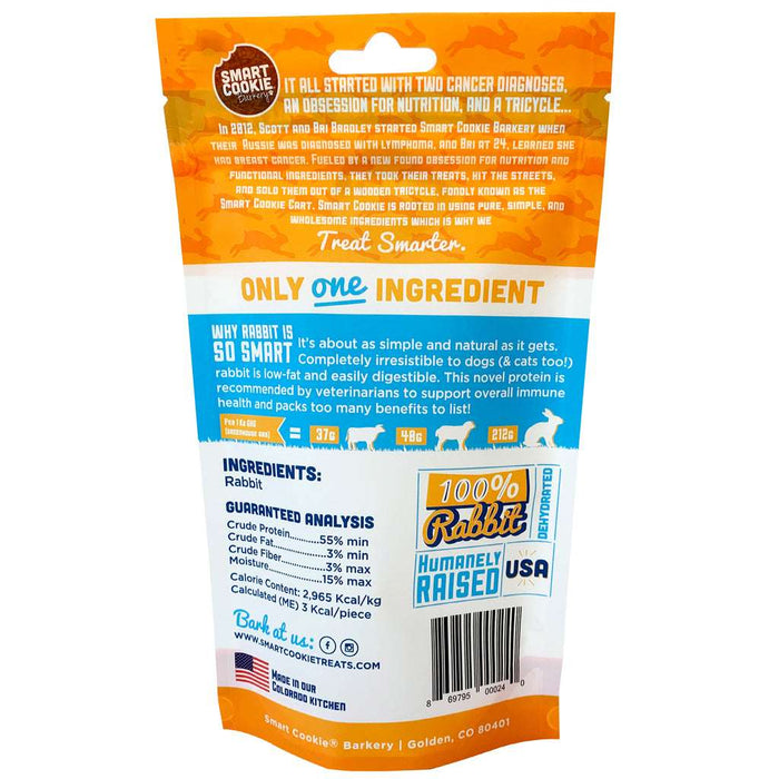 Smart Cookie Rabbit Jerky Training Treats Back