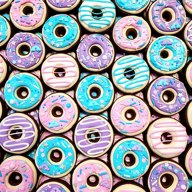 Rainbow Donuts Horse Treats