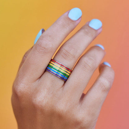 Rainbow Ring Stack