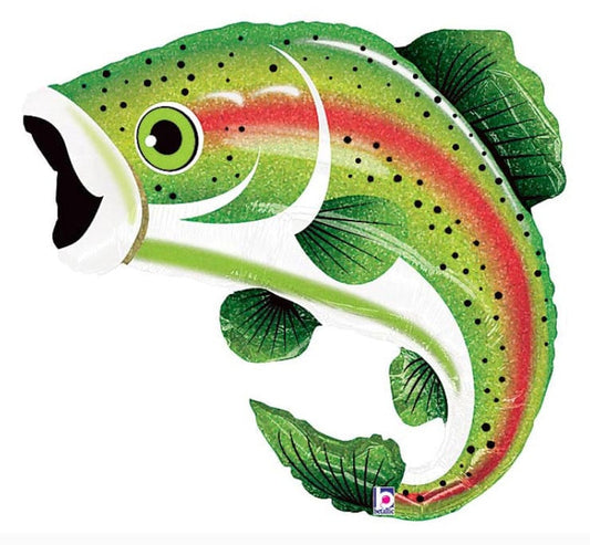 Havin' a Party Balloons Rainbow Trout Balloon
