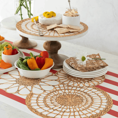 Hester & Cook Rattan Weave Serving Paper