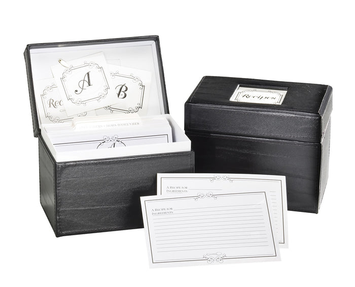 Recipe File Box - Initial Gourmet