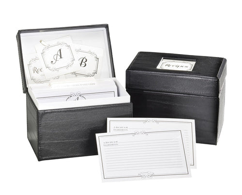 Recipe File Box - Initial Gourmet