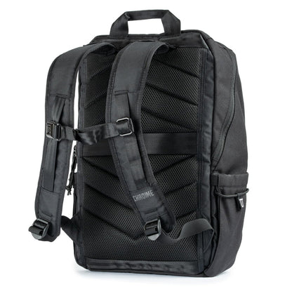 The back of the new Recruit 22L Backpack in Black #color_black
