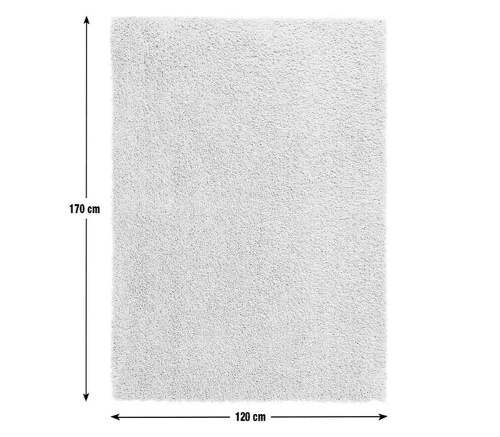 Recycled Cosy Plain Shaggy Rug - 120x170cm - Blue