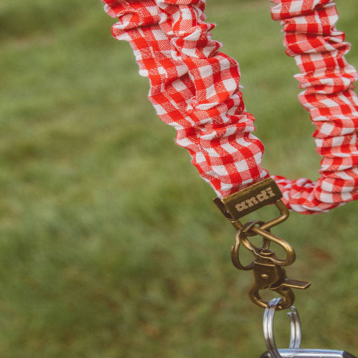 Shop Andi Red Checkered Lanyard