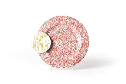 Red Small Dot Big Entertaining Round Platter Happy Everything
