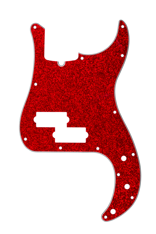 D'Andrea USA Red Sparkle | P Bass Pickguard