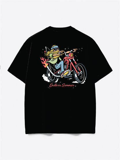 Remera Familyarg Biker X Falu Negro