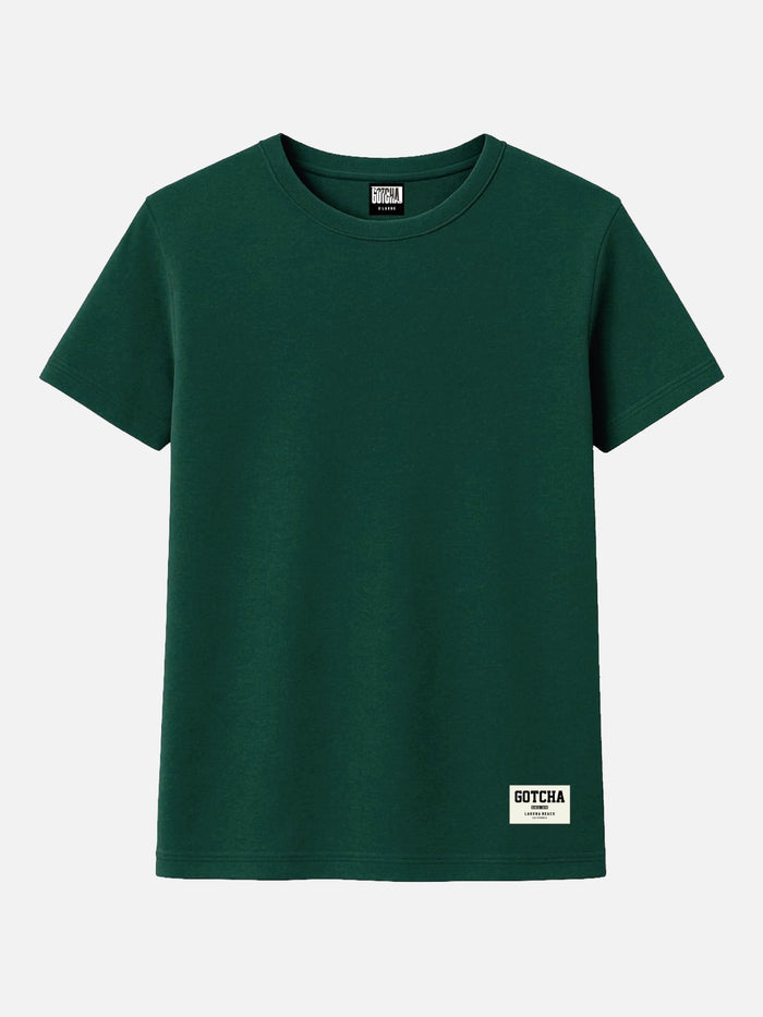 Remera Gotcha Basic Verde Ingles