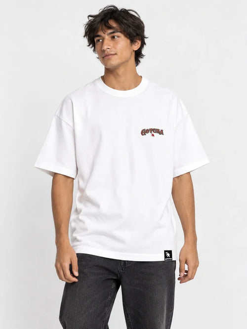 Remera Gotcha Christmas Oversize Blanco — vista principal