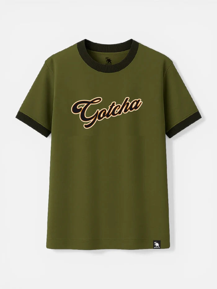 Remera Gotcha Coke Ringer Verde