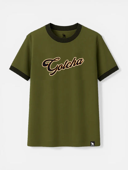 Remera Gotcha Coke Ringer Verde