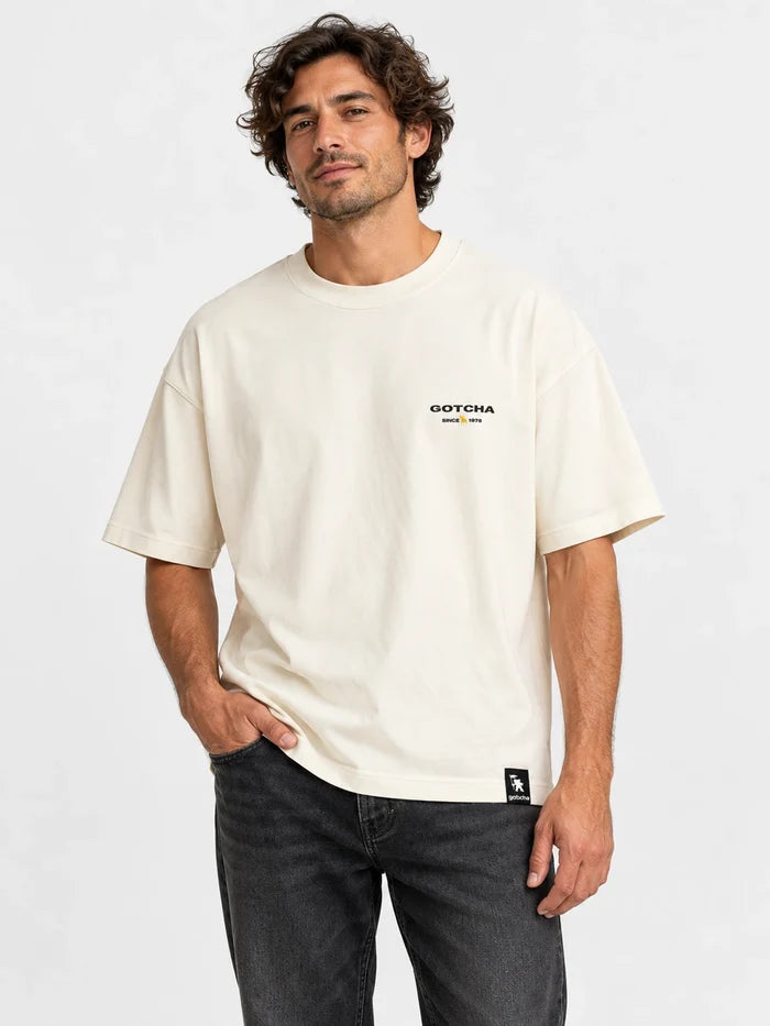 Remera Gotcha Desert Oversize Blanco — vista principal