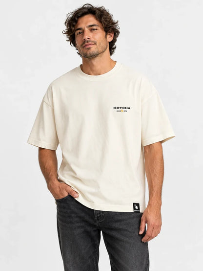 Remera Gotcha Desert Oversize Blanco — vista principal