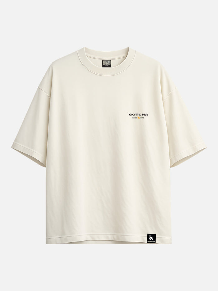 Remera Gotcha Desert Oversize Blanco