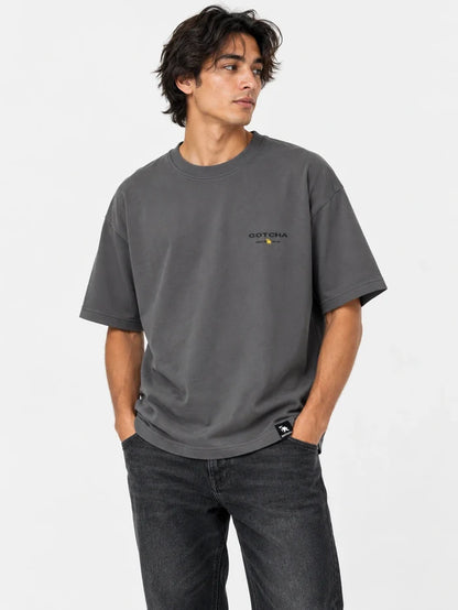 Remera Gotcha Desert Oversize Gris Topo — vista principal