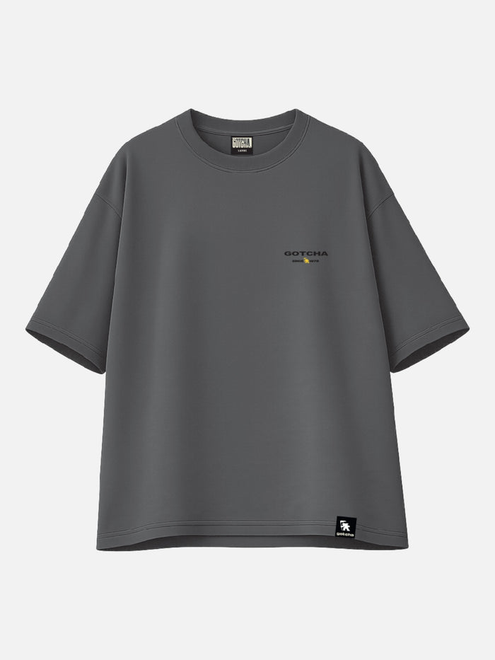 Remera Gotcha Desert Oversize Gris Topo
