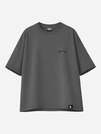 Remera Gotcha Desert Oversize Gris Topo