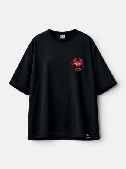 Remera Gotcha Eyecrab Oversize Negro