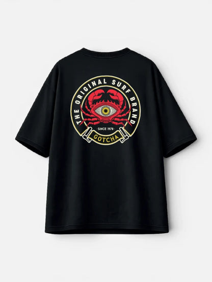 Remera Gotcha Eyecrab Oversize Negro