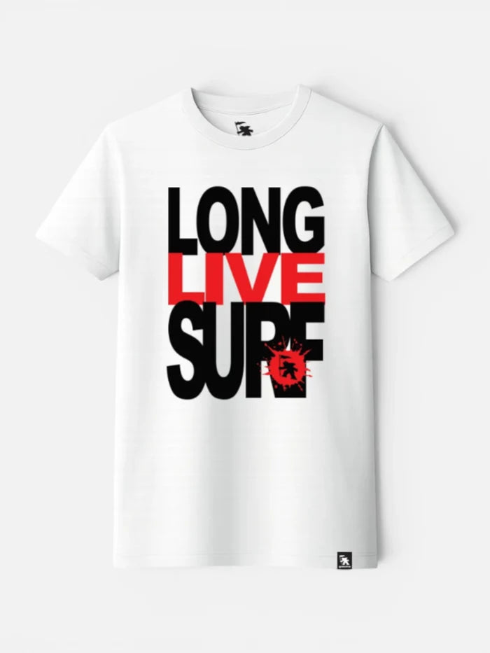 Remera Gotcha Long Live Blanco