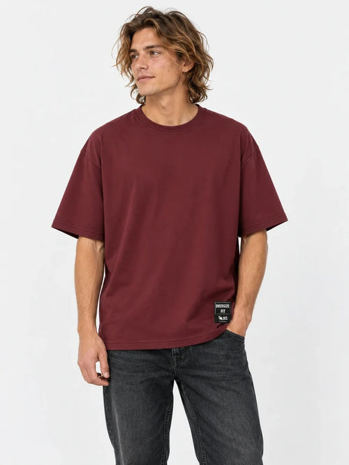 Remera Gotcha Solid Oversize Bordo — vista principal
