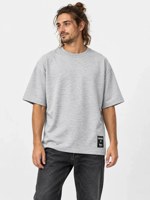 Remera Gotcha Solid Oversize Gris Melange — vista principal