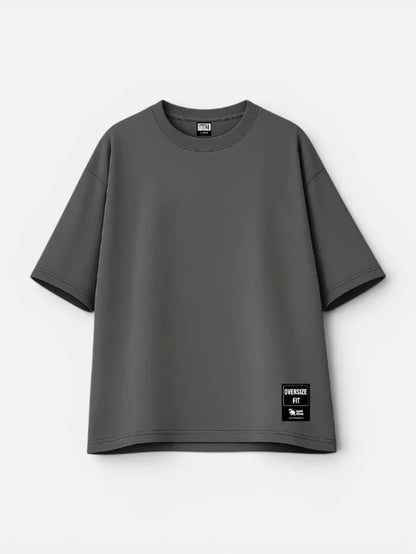Remera Gotcha Solid Oversize Gris Topo