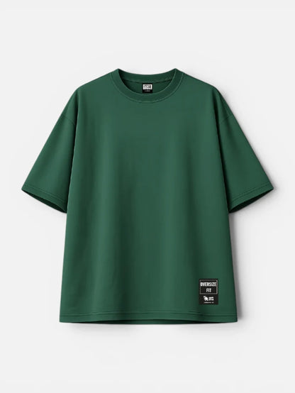 Remera Gotcha Solid Oversize Verde Ingles