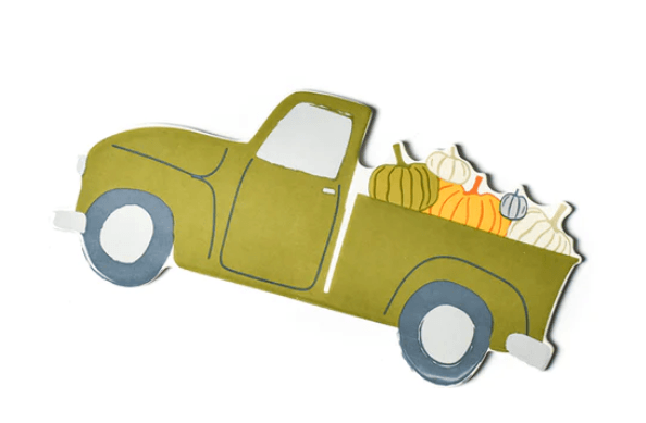 Retired Pumpkin Truck Mini Attachment Happy Everything