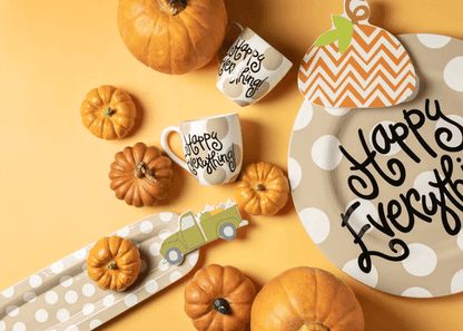 Retired Pumpkin Truck Mini Attachment Happy Everything